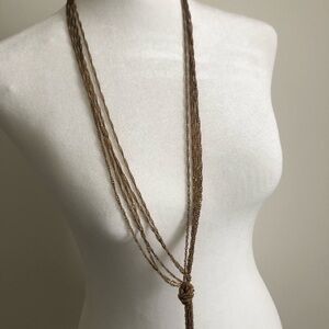 Elegant Multi-Strand Gold Necklace
